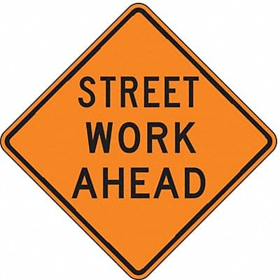 Street Work Ahead Traffic Sign 30 x 30