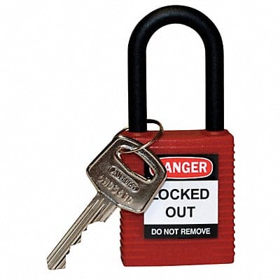 H1704 Lockout Padlock KD Red 1-3/4 H