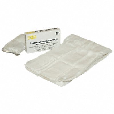 Compress Sterile White No Gauze Unitized