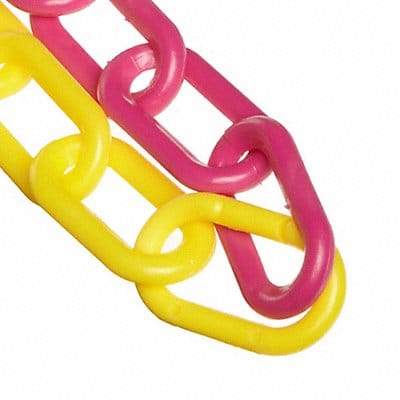 K6949 Plastic Chain 100 ft L Magenta/Yellow K6949 Plastic Chain 100 ft L Magenta/Yellow