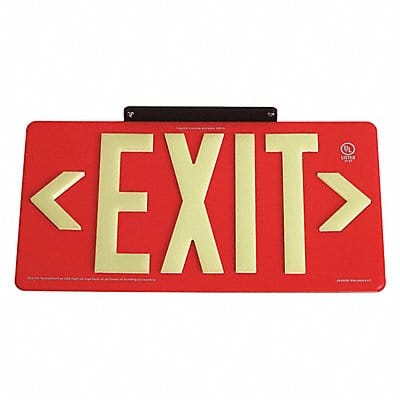 D6993 Exit Sign 8 5/8 in x 15 7/8 in Plastic