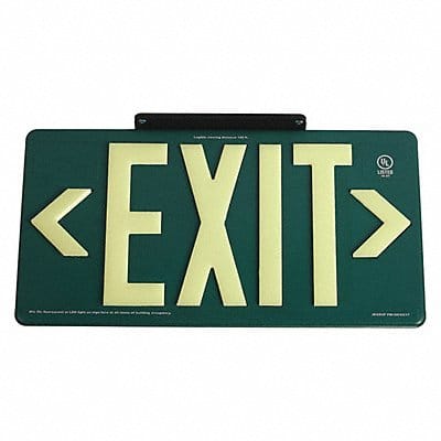 D6993 Exit Sign 8 5/8 in x 15 7/8 in Plastic