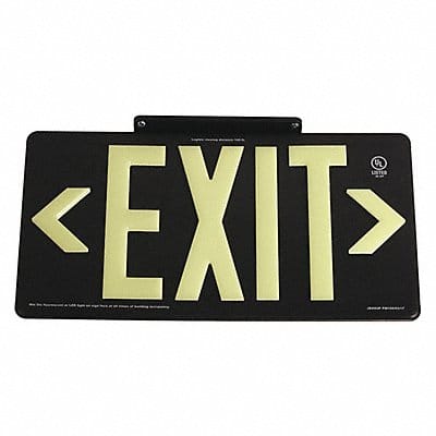 D6993 Exit Sign 8 5/8 in x 15 7/8 in Plastic