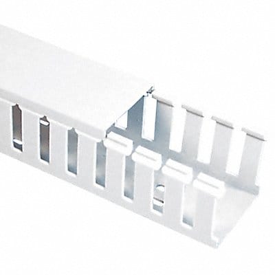 Wire Duct Wide Slot White 4.25 W x 5 D