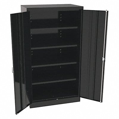 K3842 Storage Cabinet 66 x36 x24 Black 4Shlv
