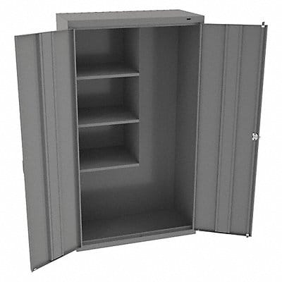 K4848 Storage Cabinet 64 x36 x18 MdGry 3Shlv