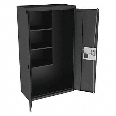 K4849 Storage Cabinet 64 x36 x18 Black 3Shlv