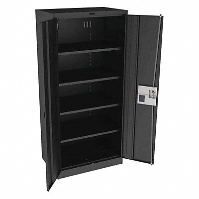 K3844 Storage Cabinet 78 x36 x24 Black 4Shlv