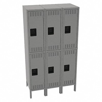 K4144 Lckr 2x3Lckr Md Gray 66 x36 x18 Assm