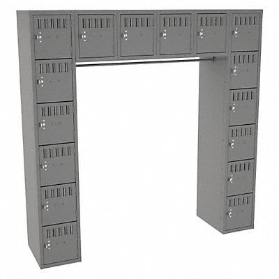 Lckr 6x6Lckr MediumGray 72 x72 x18 Assm