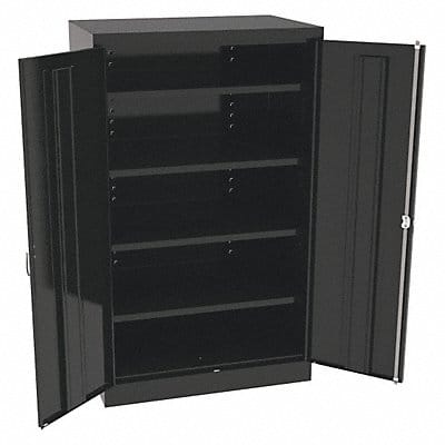 K3842 Storage Cabinet 60 x36 x24 Black 4Shlv