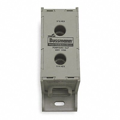 Power Distr Block Al/Cu 600V AC/DC