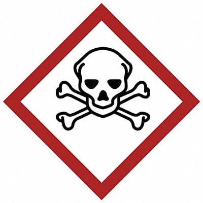 GHS Label 2 H 2 W PK4