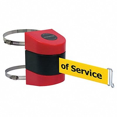 D0124 Belt Barrier Red Belt Color Yellow