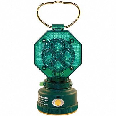 Safety Light Green LED 2 D Batteries