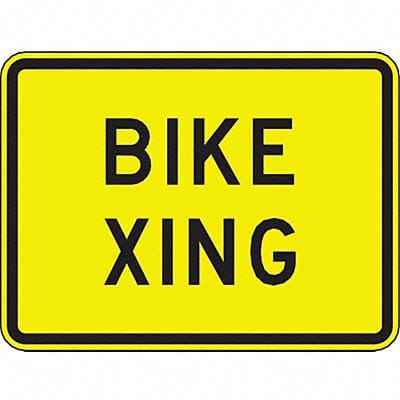Bike Xing Traffic Sign 18 x 24