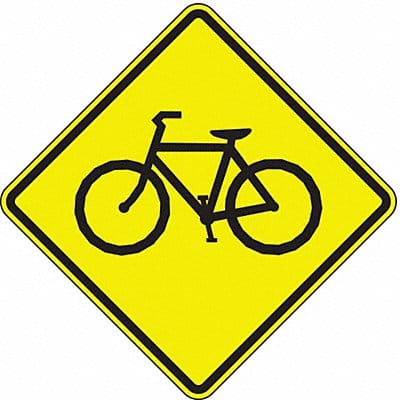 Bike Crossing Traffic Sign 30 x 30