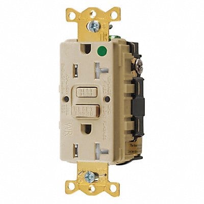 GFCI Receptacle 20A 125VAC 5-20R Ivory