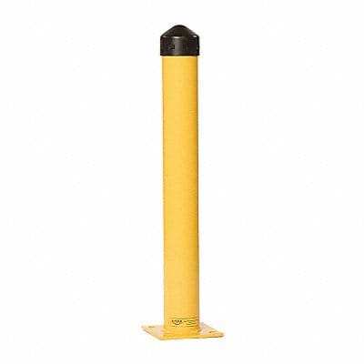 Bollard 42 in H Yellow Carbon Steel