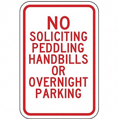 Parking Sign 18 in x 12 in Aluminum