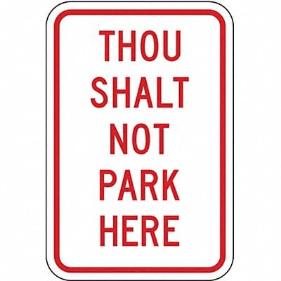 Church Parking Sign 18 x 12