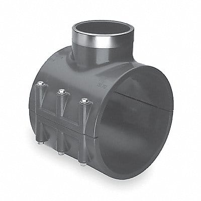 Saddle Clamp Lt Gray Pipe Fit 6 x6 x1.5