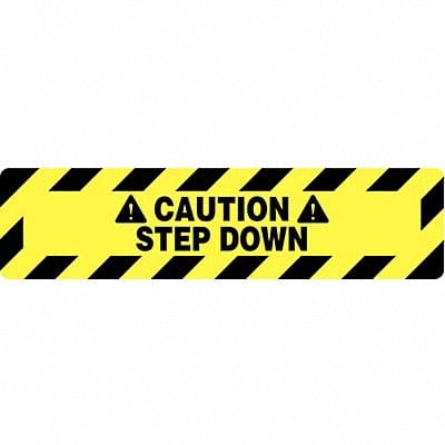 Floor Sign Black/Yellow 24 in x 6 in