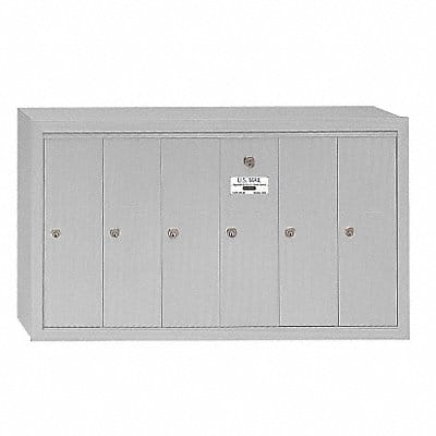 Vertical Mailbox 6 Doors Alum