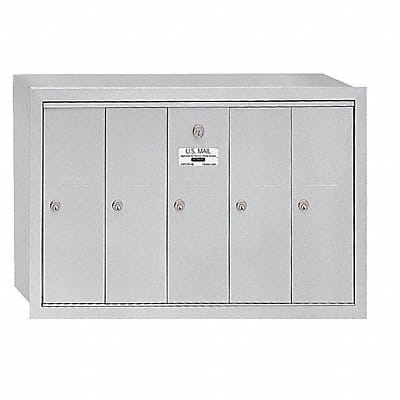 Vertical Mailbox 5 Doors Alum