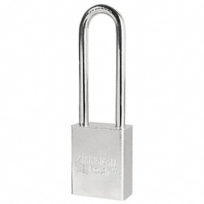 Keyed Padlock 3/4 in Rectangle Silver
