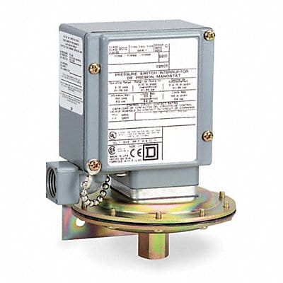 Pressure Swtch DPDT 3 to 150 psi Stndrd