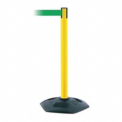 D0032 Barrier Post with Belt 7-1/2 ft L Green