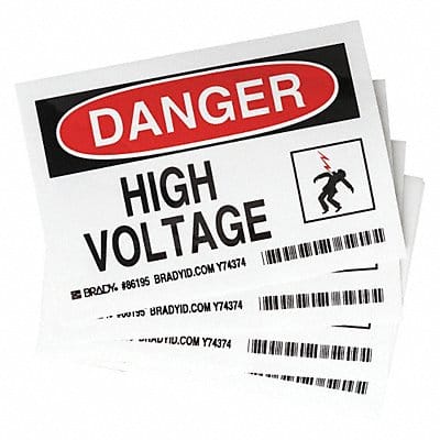 Label 3 1/2 inx5 in Polyester PK5