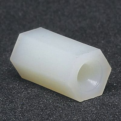 Spacer Hex Nylon 1/2in L PK10 Spacer Hex Nylon 1/2in L PK10