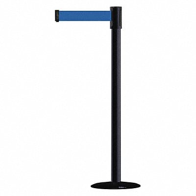 D0007 Barrier Post with Belt 7-1/2 ft L Blue
