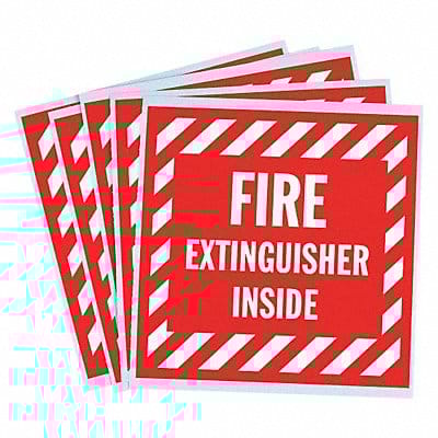 Vinyl Label 4 in x 4 in Vinyl PK5