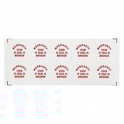 Calibration Label Red/White PK200