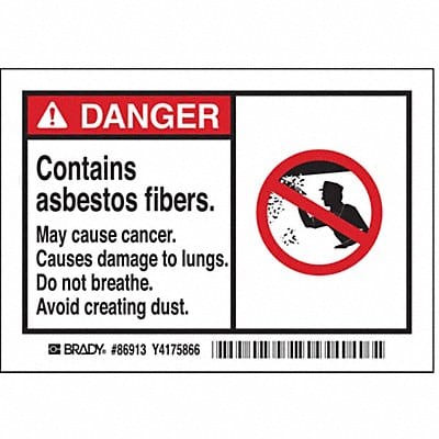 Label 3 1/2 inx5 in Polyester PK5