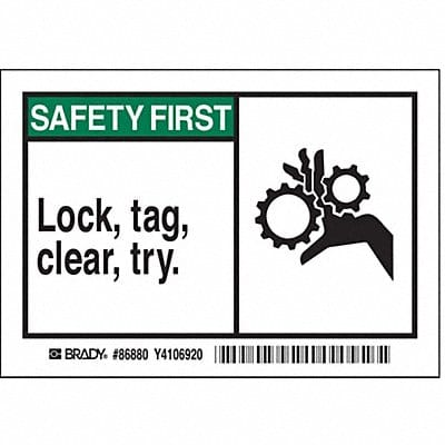 Label 3 1/2 inx5 in Polyester PK5