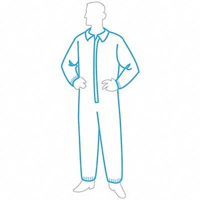 Collared Disposable Coveralls 2XL PK25