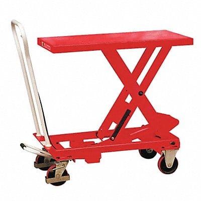 Scissor Lift Cart 1100 lb Steel Fixed
