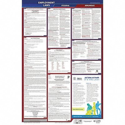LaborLaw Poster Fed/STA AR ENG 40Wx26inH