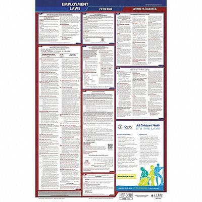 LaborLaw Poster Fed/STA ND ENG 40Wx26inH
