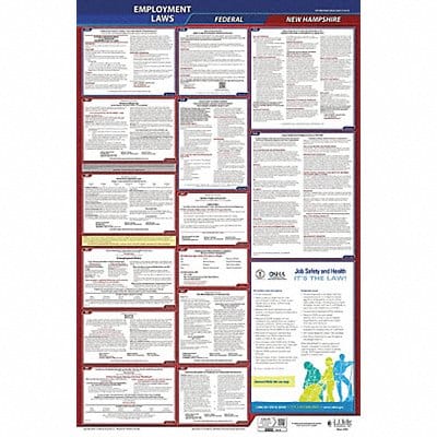 LaborLaw Poster Fed/STA NH ENG 40Wx26inH