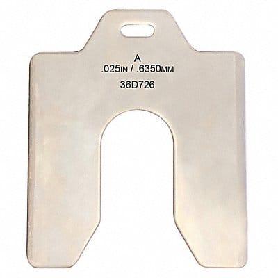 Slotted Shim Tabbed 0.025 Thk 2 L PK20