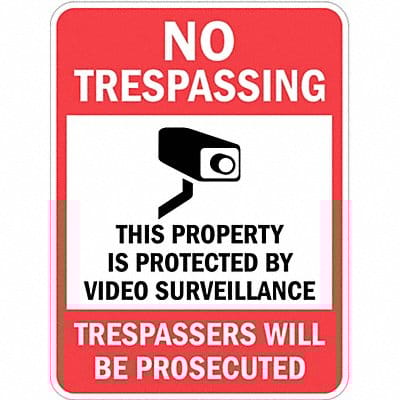 Property Sign 24 in x 18 in Aluminum