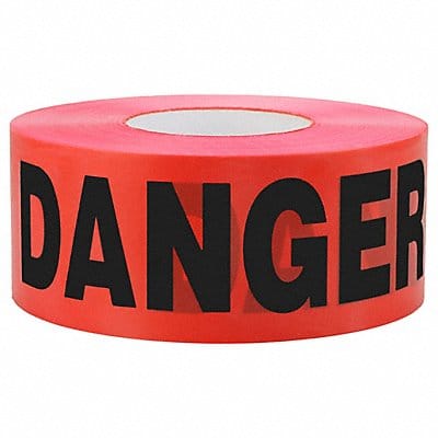 Barricade Tape Red 300 ft L 3 in