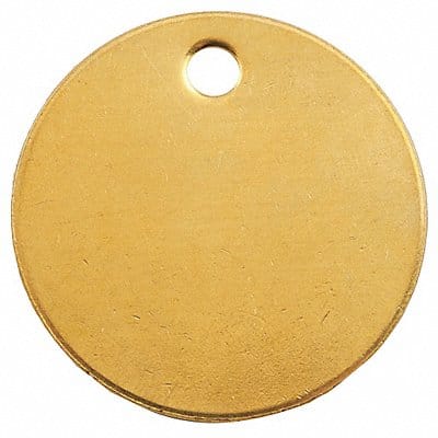 Blnk Tag Brass 1 1/2in H 1 1/2in W PK100