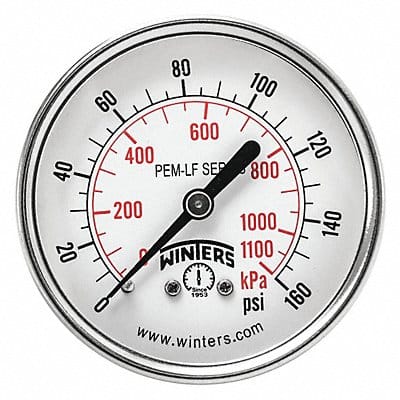 J1388 Gauge Pressure 2-1/2in. 0 to 160 psi