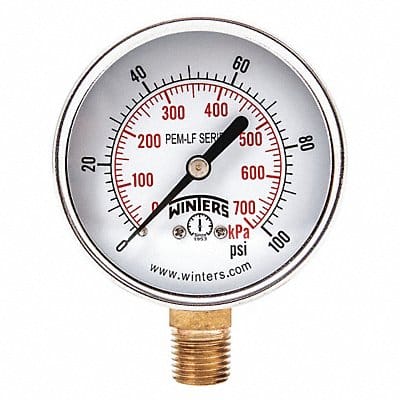 J1380 Gauge Pressure 2-1/2in 0 to 400 psi